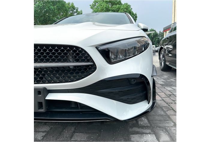 AERO FLAPS NERO Anteriore adatto per Mercedes W177 Classe A restyling