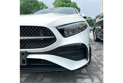 AERO FLAPS NERO Anteriore adatto per Mercedes W177 Classe A restyling