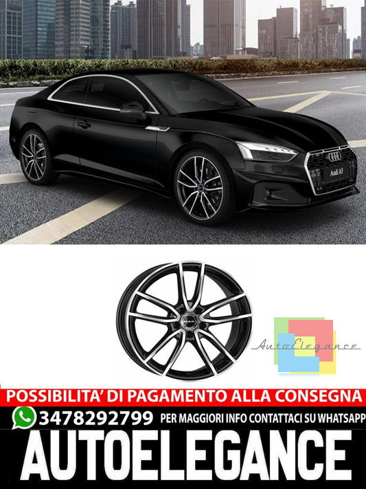 CERCHI CERCHIO IN LEGA 18" 20" Adatto per AUDI A5 MAK EVO NERO