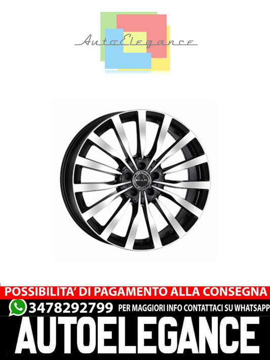 CERCHI CERCHIO IN LEGA 17" 18" 19" 20" Adatto per AUDI A6 MAK KRONE NERO