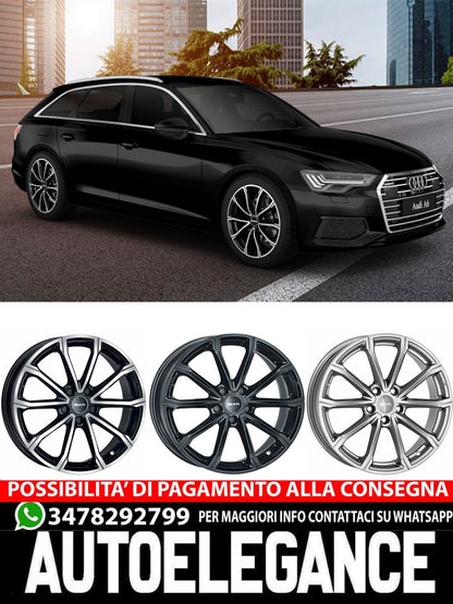 CERCHI CERCHIO IN LEGA 17" 18" 19" Adatto per AUDI A6 MAK DAVINCI NERO LUCIDO