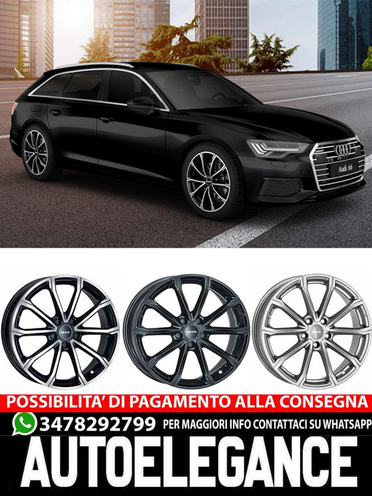 CERCHI CERCHIO IN LEGA 17" 18" 19" Adatto per AUDI A6 MAK DAVINCI NERO LUCIDO