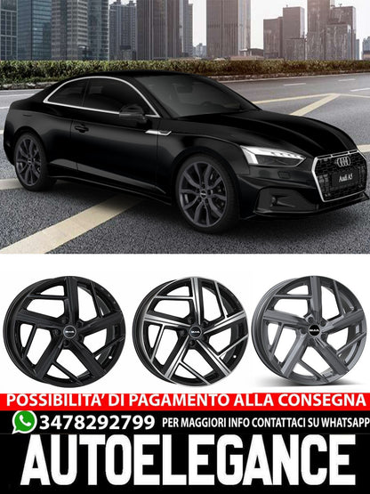 CERCHI CERCHIO IN LEGA 19" 20" Adatto per AUDI A5 MAK QVATTRO NERO