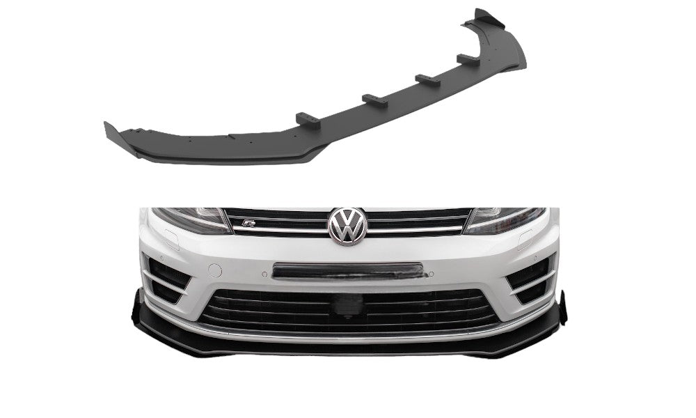 STREET PRO V.1 FRONT SPLITTER + VOLKSWAGEN GOLF R MK7 FLAPS 