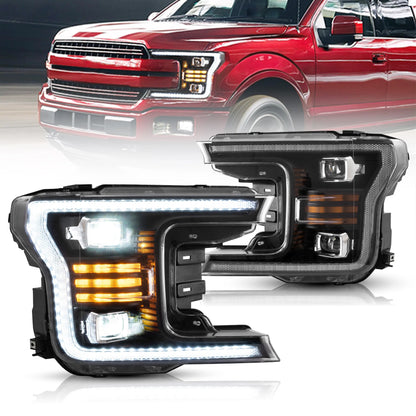 Fari per proiettori a LED e fanali posteriori a LED completi per Ford F150 2018-2020 (non adatto per Ford F-150 Raptor 2017-2020)
