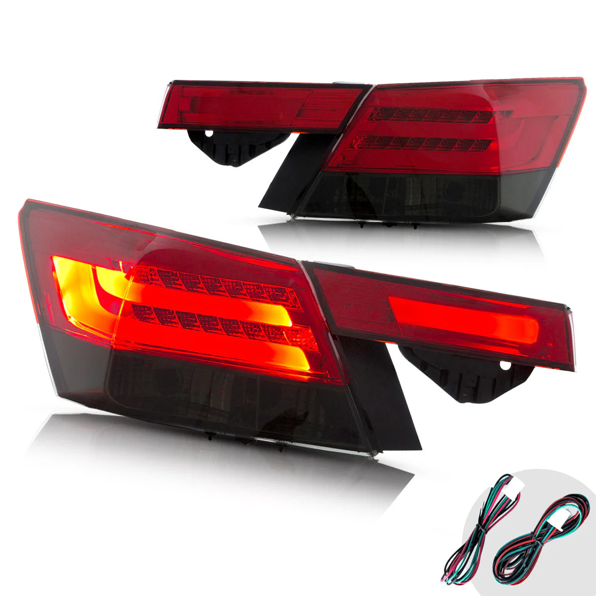 Fanali posteriori a LED  per Honda Accord Inspire berlina di ottava generazione 2008-2013 (non per coupé)