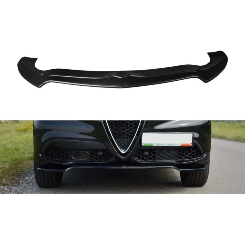 💕ART. 0233 SPLITTER ALFA ROMEO STELVIO 2016+ NERO LUCIDO💕