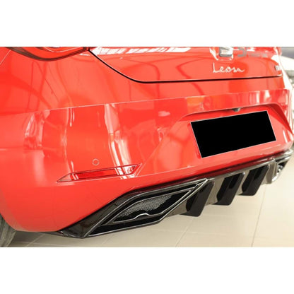 2252🔥DIFFUSORE PER SEAT LEON MK4 – PIANO BLACK VACUUM PLASTIC 2020+🔥