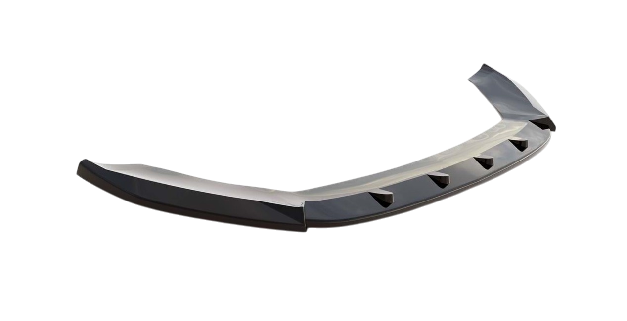 💫ART.9488 Splitter Anteriore V1 Nero Lucido per Leon Mk 3 2012-2016💫