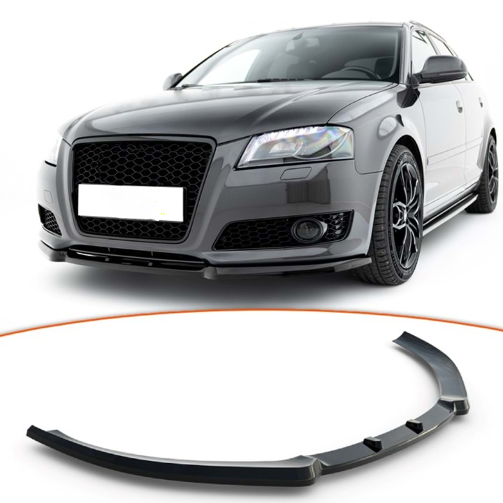 💕ART.8941 SPLITTER AUDI A3 8P 2008-2012  NERO  LUCIDO💕