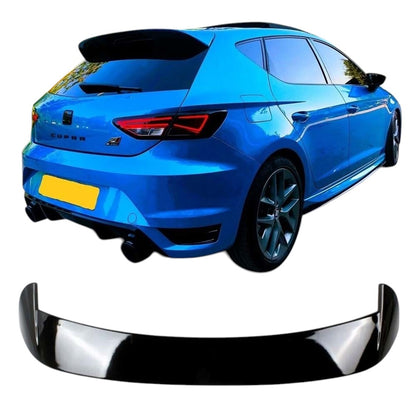 🔥ART.9468 SPOILER TETTO PER SEAT LEON Mk3 FR, NERO LUCIDO, in ABS / 2012-2020🔥