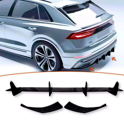 ART.5734 SPLITTER + FLAPS AUDI Q8 2018 - up