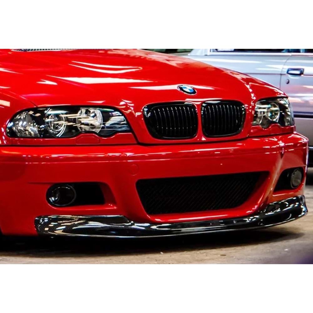 💕ART.0005 SPLITTER BMW E46 1997-2006 M3 NERO LUCIDO 💕