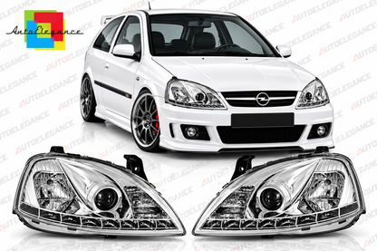 ART.11041 FARI  ANTERIORI ADATTO PER OPEL CORSA C 11.00-09.06 LED
