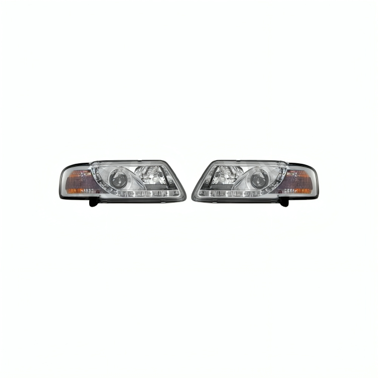 🔥SET FARI ANTERIORE  ADATTO PER AUDI A3 96-99 VETRO TRASPARENTE/CROMO🔥