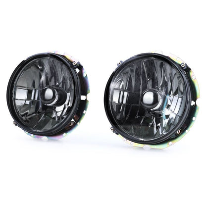 Coppia Fari Anteriori Nero Smoke per VW Golf I e Golf I Cabrio