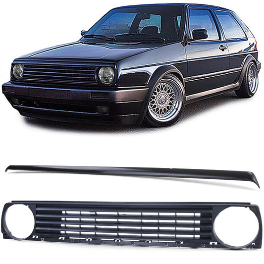 Griglia Anteriore Senza Logo + Spoiler VW Golf 2 19E 1983-1991