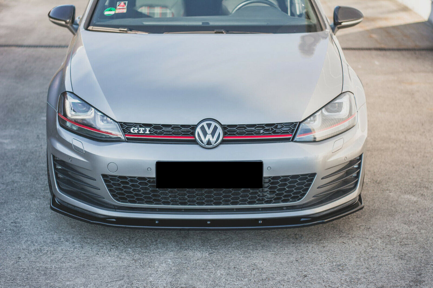 SPLITTER SUITABLE FOR VW GOLF 7 GTI 2012-2016 MAX GLOSSY BLACK SPORTY LOOK