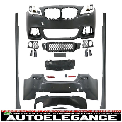 Kit carrozzeria per BMW Serie 5 F10 11-14 Paraurti Gonne M-Technik Look