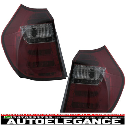 LED Light Bar Rear Lights For BMW 1 Series E81 E87 04-08.07 Smoke Red 