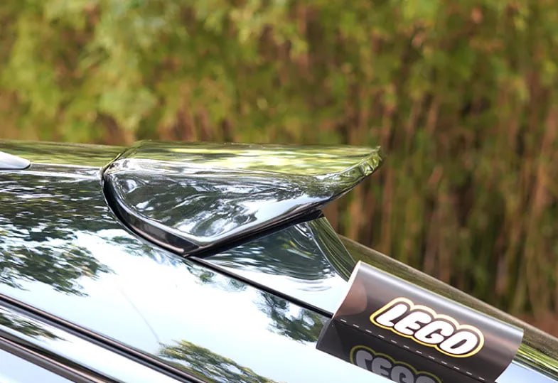 ROOF SPOILER SUITABLE FOR AUDI A6 C8 AVANT 2018+ RS6 LOOK GLOSSY BLACK