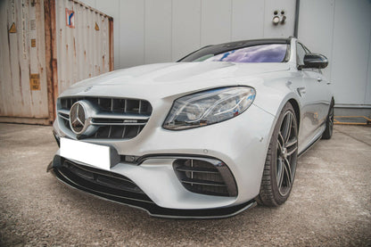 SPLITTER SUITABLE FOR MERCEDES E-CLASS W213 AMG E63 2016-2020 GLOSSY BLACK LOOK