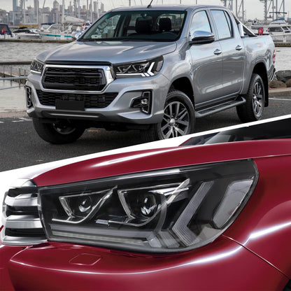 Fari a LED per Toyota Hilux Vigo Revo 2015-2019 con illuminazione di cortesia dinamica
