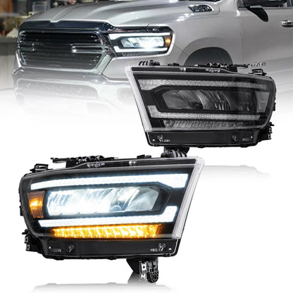 Proiettore Matrix e fari Full LED per Dodge Ram 2019-UP (proiettore Matrix e stili Full LED da scegliere)
