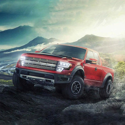 Fari per proiettori a LED per Ford F150 2009-2014 con DRL dinamico