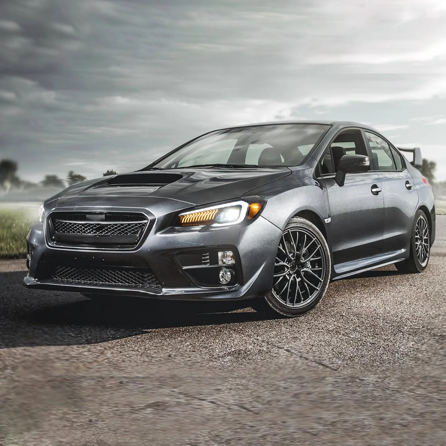 Fari per proiettori a LED per Subaru WRX 2015-2020 WRX STI 2015-2017 (non adatti a modelli WRX 18-21 con AFS/SRH)