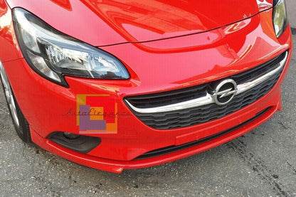 FRONT BUMPER SPLITTER FOR OPEL CORSA E 2014+ OPC LOOK SPOILER ABS