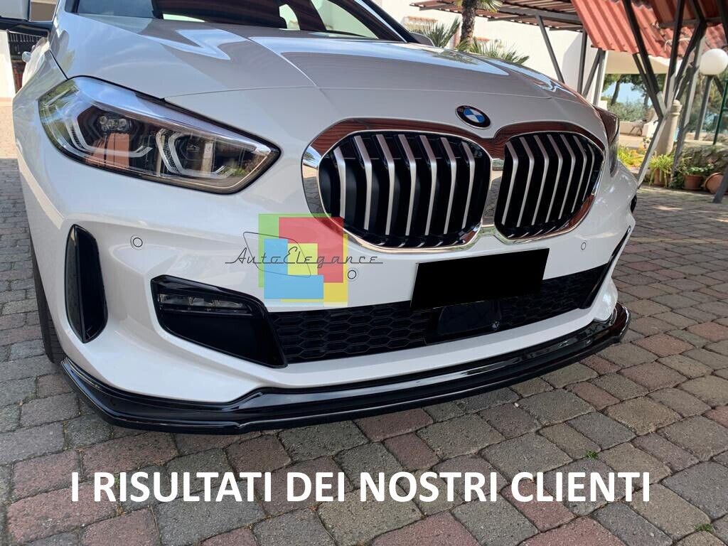 SPLITTER ADATTO PER BMW SERIE 1 F40 MSPORT NERO LUCIDO LOOK SPORTIVO