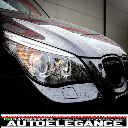LED DRL Dayline Angel Eyes Headlights for BMW 5 Series E60 E61 03-07 LCI Look-show original titleOriginal textLED DRL Dayline Angel Eyes Headlights for BMW 5 Series E60 E61 03-07 LCI Look 