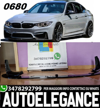 Splitter anteriore Performance NERO Look adatto per BMW m3 f80 m4 f82 f83 0680