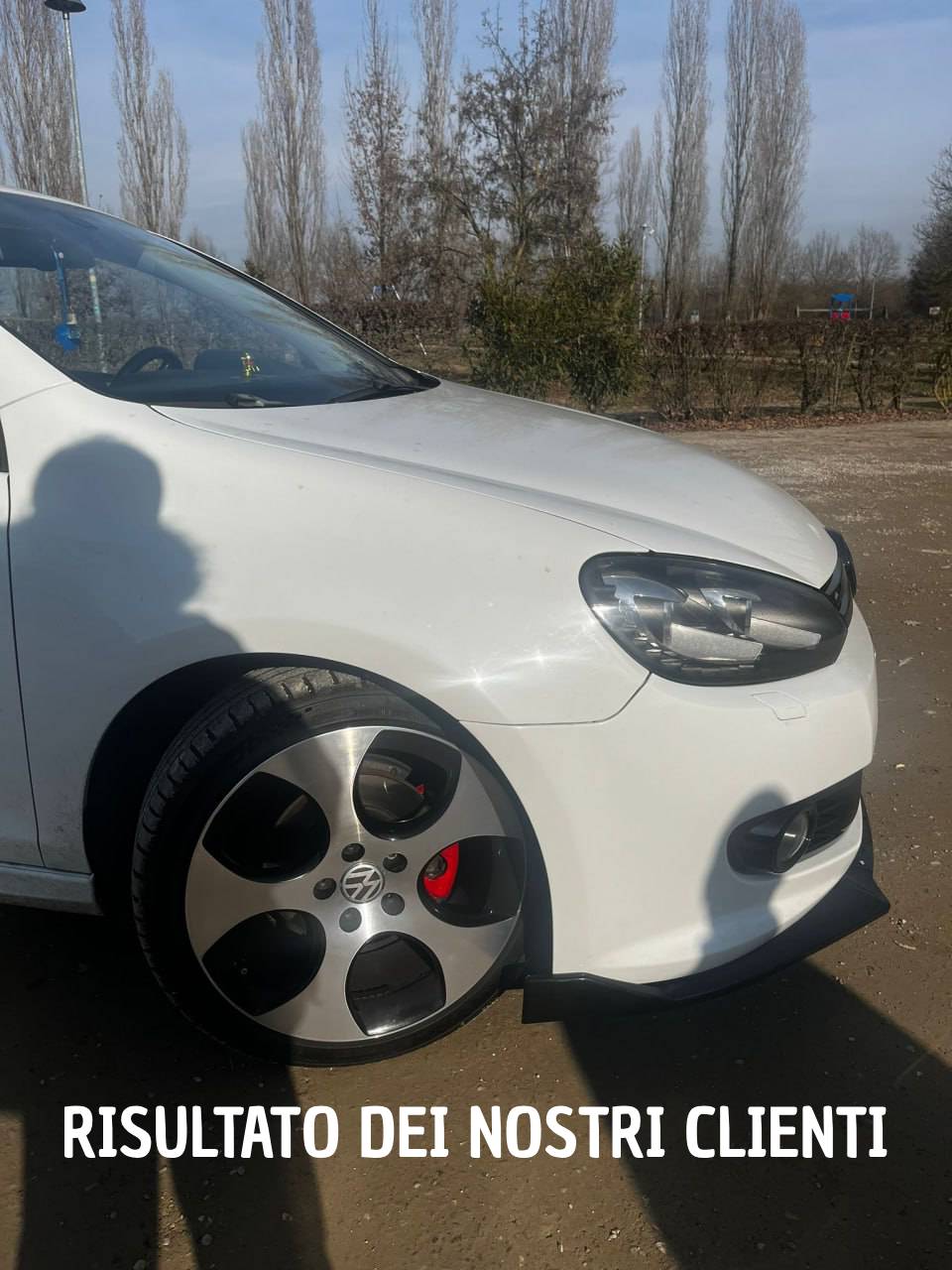 SPLITTER ADATTO PER VW GOLF 6 VI 2008-2012 LOOK NERO LUCIDO DESIGN SPORTIVO