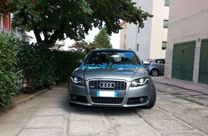 HEADLIGHT SET SUITABLE FOR AUDI A4 B7 BLACK