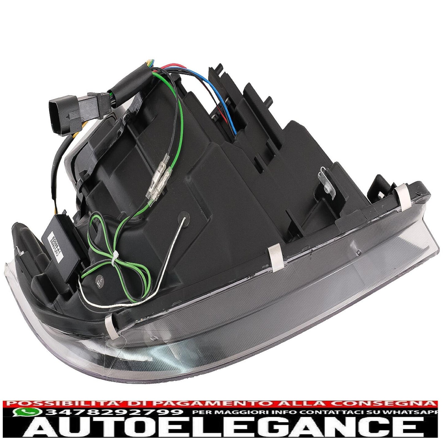3D U-LED Xenon Headlights for BMW 3 E90 Limousine E91 Touring 03.2005-08.2008 LHD Black 
