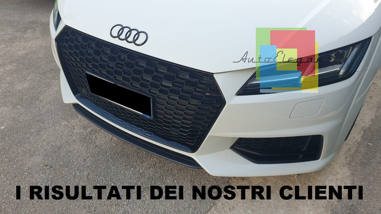 GRIGLIA ANTERIORE DESIGN TTRS A NIDO D’APE ADATTA PER AUDI TT FV 2015+