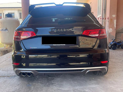 🔥SPOILER SUITABLE FOR AUDI A3 8V 2012-2020 SPORTBACK SPORTY LOOK GLOSSY BLACK🔥 