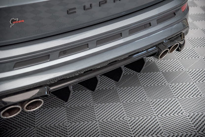 DIFFUSER SUITABLE FOR CUPRA ATECA MK1 2018-2021 GLOSSY BLACK SPORTY LOOK