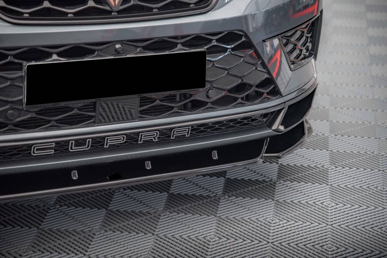 💎1341 Splitter Anteriore Nero Lucido adatto per CUPRA Ateca 2018+💎