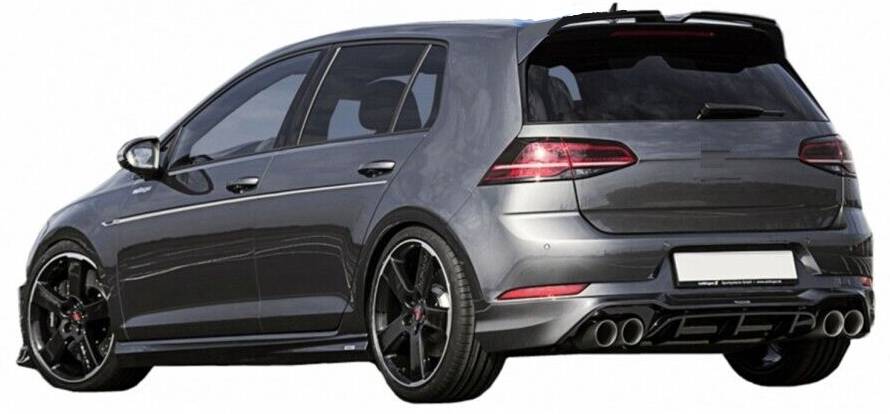 SPOILER TETTO ADATTO PER VW GOLF 7 GOLF 7.5 2012-2020 LOOK NERO LUCIDO