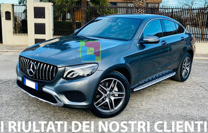 MERCEDES GLC X253 2015+ PEDANE LATERALI SOTTOPORTA IN ALLUMINIO IT