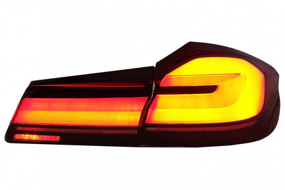 Fanali posteriori Full LED adatti per BMW Serie 5 G30 Berlina (2017-2019) LCI Design con luci di svolta sequenziali dinamiche