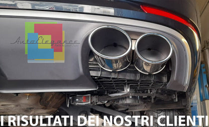 REAR BUMPER UNDER + TIP S4 DIFFUSER AUDI A4 B9 8W 2015-2018 -