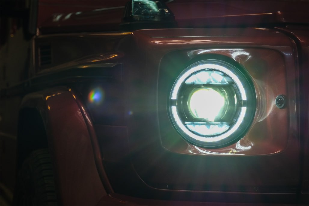 HEADLIGHTS SUITABLE FOR MERCEDES G CLASS W463 2007-2017 FULL LED LOOK LIFT