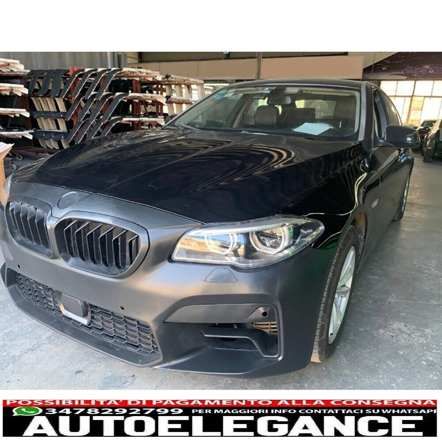 Front Bumper Grille for BMW 5 Series F10 F11 2011-2017 M5 2020 Look-show original titleOriginal textFrontstoßstange Gitter für BMW 5er F10 F11 2011-2017 M5 2020 Look