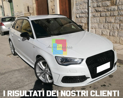 BARRE TETTO AUDI A3 8V SPORTBACK 2012-2019 MANCORRENTI NERI LOOK SLINE 0125 AUTOELEGANCERICAMBI