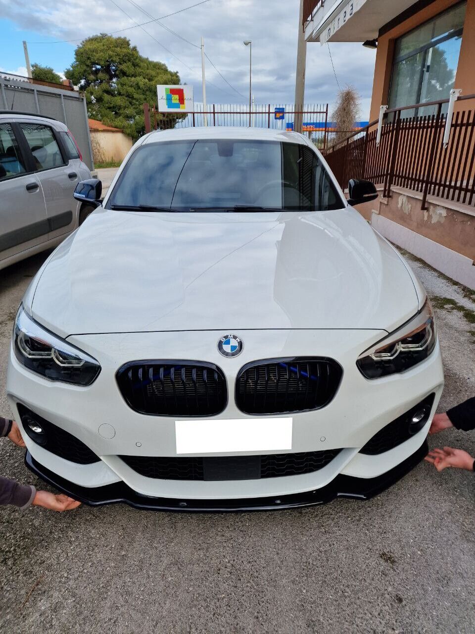 SPLITTER SUITABLE FOR BMW 1 SERIES F20 F21 2015-2019 MSPORT LOOK GLOSSY BLACK