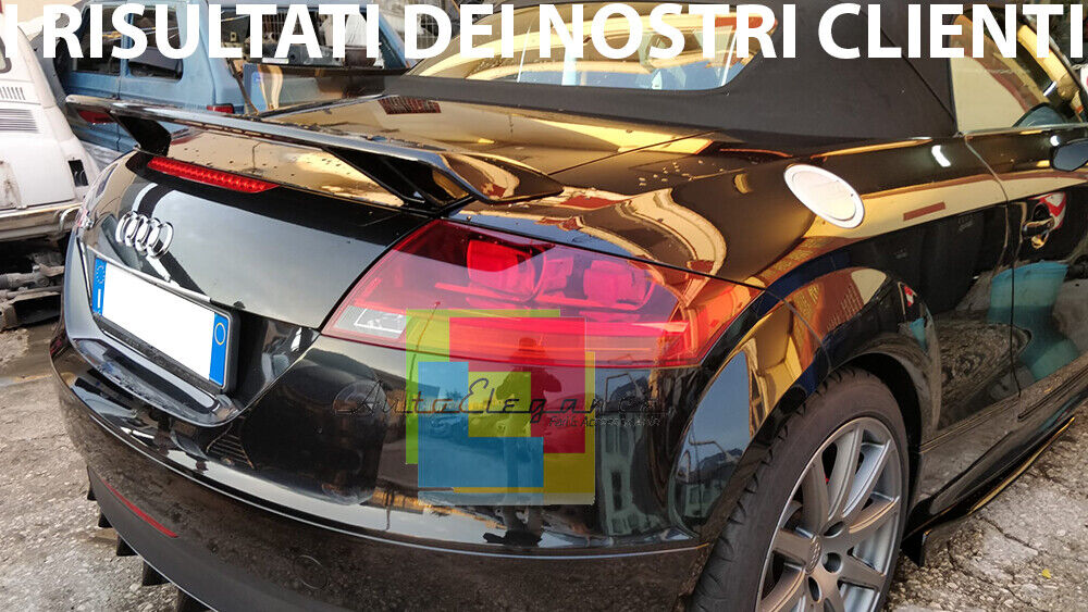 SPOILER POSTERIORE SUL COFANO LOOK TTS TTRS PER AUDI TT 8J 2006-2014 .-.